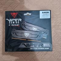 Patriot Viper Steel RAM DDR4 3600 MHz 64GB (2x32GB