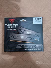 Patriot Viper Steel RAM DDR4 3600 MHz 64GB (2x32GB