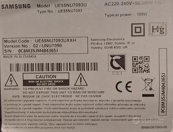 Pezzi di ricambio per TV SAMSUNG 55 " UE55NU7093U