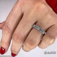 FEDINA ORO 18kt. CON 5 DIAMANTI NATURALI PRINCESS