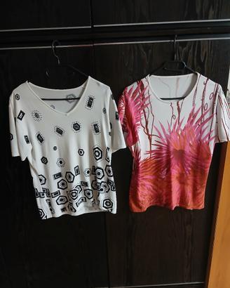2 magliette donna  come nuove 