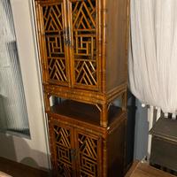 Coppia di comodini in bambu