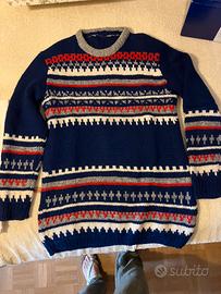 Maglione vintage da uomo fatto a mano