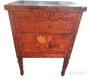 Credenzino Luigi XVI intarsiato Piacenza