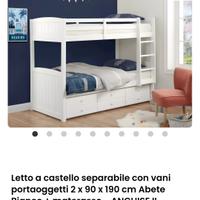 Letto a castello per bambini. 