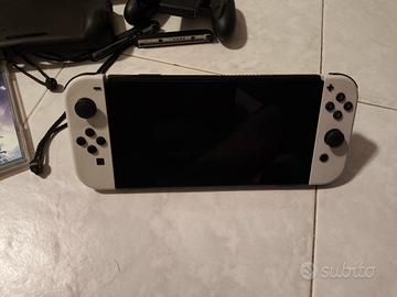 Nintendo switch oled bianca+ accessori+giochi
