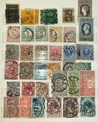 Lotto Paesi Bassi dal 1880 al 1960 circa usati