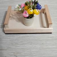 Cassettina in legno con vasetto decorativo 