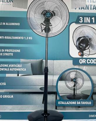 Ventilatore a Piantana - 3 Velocità