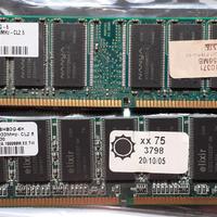 Moduli RAM DDR-333MHz PC2700 512+256 MB