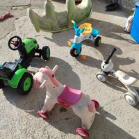 trattore dondolo cavalluccio bici triciclo