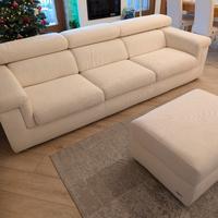 Divano Poltronesofà 3 posti + Pouf Contenitore