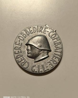 Medaglia periodo fascista spilla G.I.L