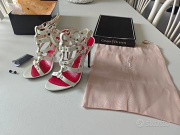 sandalo donna Siena bianco Cesare Paciotti 