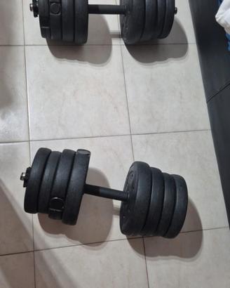 manubri da 15 kg tot 30 kg