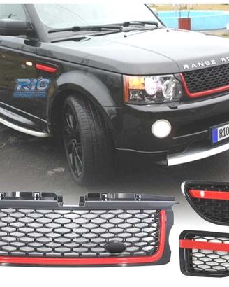 GRIGLIA RANGE ROVER SPORT 05-09 LOOK NERA ROSSA ED