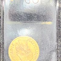 Moneta 1 Peso in ORO anno 1865