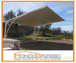 Carport box auto gazebo fisso 4x5 telo PVC