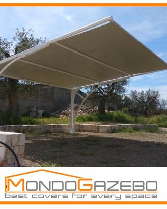 Carport box auto gazebo fisso 4x5 telo PVC