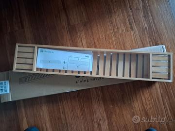 Ripiano per vasca da bagno in bambù