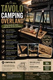 Tavolo Camping Overland
