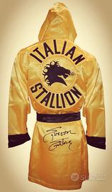 Sylvester Stallone Rocky vestaglia boxe autografo