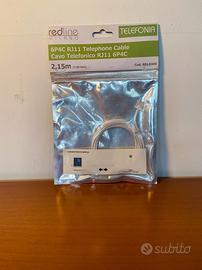 CAVO TELEFONICO RJ11 6P4C 2,15M