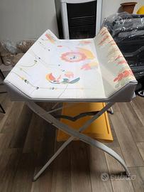 Fasciatoio Pieghevole con Vaschetta Bagnetto e Por