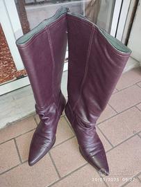 stivali in pelle