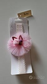 Fascia capelli neonata INCA Baby rosa NUOVA
