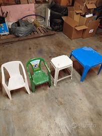 Sedie e tavolini