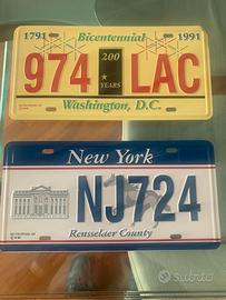 Targhe originali Americane