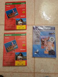 Carta fotografica A4 per stampanti