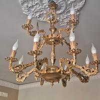 lampadari   in ottone laccato  in oro