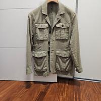 GIACCA SAHARIANA SARTORIALE TG L LINO