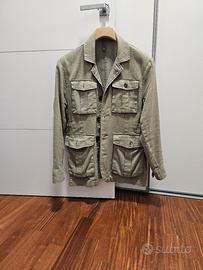 GIACCA SAHARIANA SARTORIALE TG L LINO