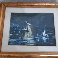 NAVIGLIO DI MILANO al tramonto, 1982