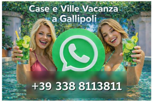 Dal proprietario 3 maxi case x ragazzi a gallipoli