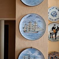 Piatti in ceramica Velieri museo marinaro Sanremo