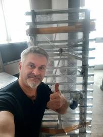 CARRELLO ROTOR PER TEGLIE PIZZA 60X40  FORNO CIMAV