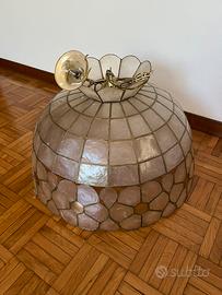 Lampada a sospensione in madreperla