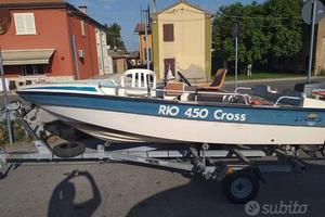 Barca Rio 450 Cross + Motore Johnson 40 cv
