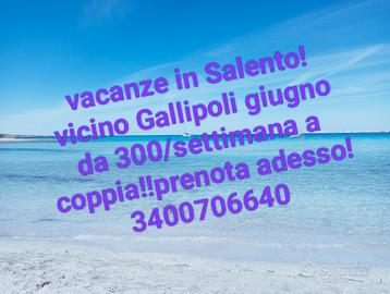 Vacanze low cost vicino Gallipoli mare