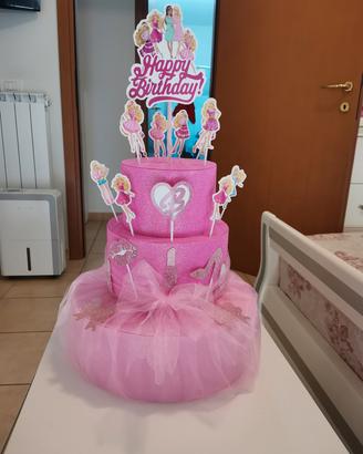 torta finta Barbie