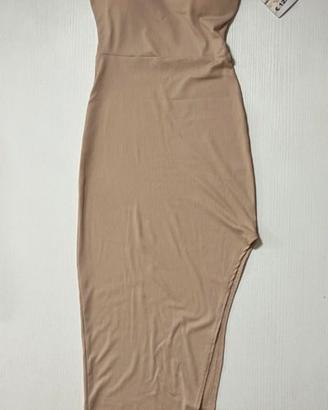 Vestito lungo estivo color beige