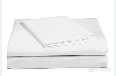 Set Lenzuola Singolo Cotone Bianco