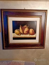natura morta "Rodi" con autentica dietro 