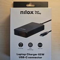 NILOX laptop charger 65W USB-C connector 