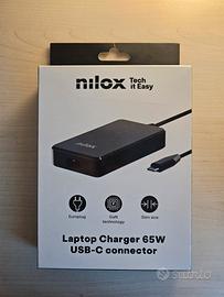 NILOX laptop charger 65W USB-C connector 