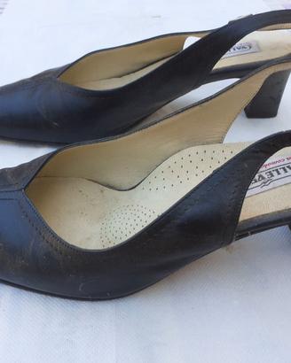 Scarpe chanel in pelle
